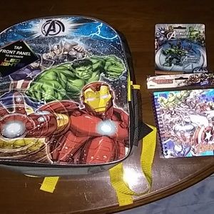light up Backpack  bundle Marvel superheroes